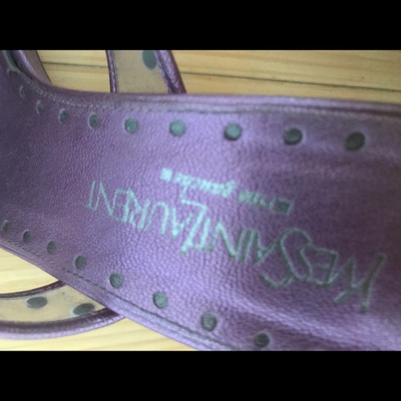 YSL lucite rhinestone purple heels - Picture 5 of 5
